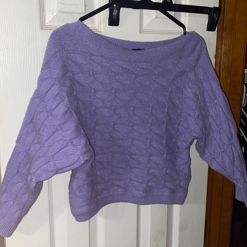 Lavender cropped sweater